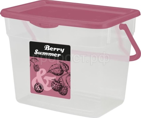 Контейнер д/пищ.прод. 4,5л Berry Summer с крышкой брусника SC1601/14шт/ПР