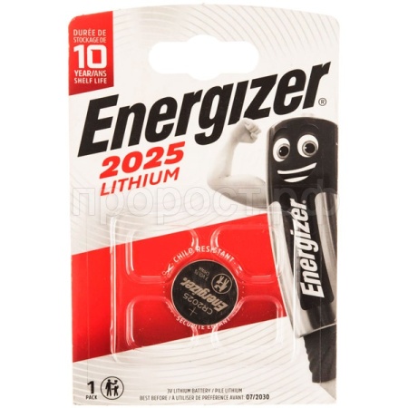 Батарейка Energizer Lithium 1шт блистер CR2025FSB1