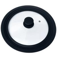 Крышка закал. стекло CAPPELLO D24/26/28см с силик обод, паровыпуск, низ/12шт/003581/Mallony