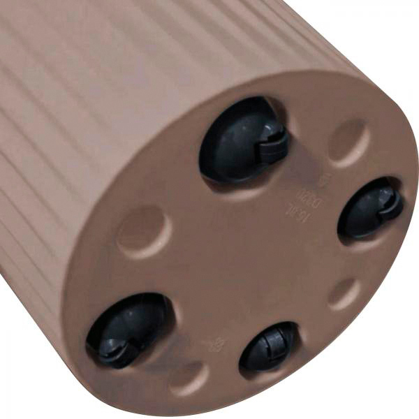 Кашпо Sand D320 15,8л французский платан с вставкой на колесиках IG64041 /4шт/ПР