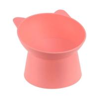 Миска одинарная пластик КОТ д/кошек 200мл коралл /М1806/М-пластика