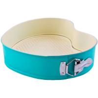 Форма д/выпечки разъем. Сердце 26*22*7см бирюзовый КТ-ФВ-С26Б /8шт/Катунь