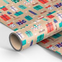 Упаковочная бумага 70*100см "Favorite gifts" 70г/м2 крафт MESHU /Рельеф Упаковочная бумага 70*100см "Favorite gifts" 70г/м2 крафт MESHU /Рельеф