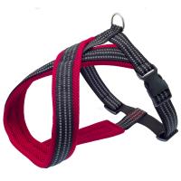 Шлейка Х-образная с подкладкой красная 25мм Премиум обхв.груди 60-70см/01225016-02