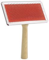 Пуходерка Средняя деревянная ручка и металлические зубья без капель 13*11см/СК4544/ЗР