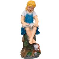 Девочка с книгой  цвет. пластик 90*35*45см ПЛ-239