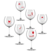 Набор фужеров Винчик (6шт) 250мл 1711-Д /2шт/ДК