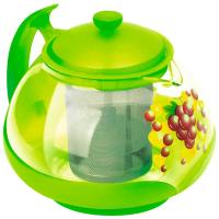 Чайник заварочный 0,75л ручка, фильтр нержавеющая сталь