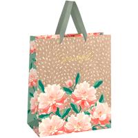 Пакет подарочный 33*42*12см "Flowers" фольга, крафт MESHU/371090/Рельеф Пакет подарочный 33*42*12см "Flowers" фольга, крафт MESHU/371090/Рельеф