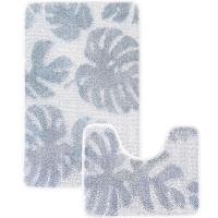 Комплект ковриков д/ванной и WC Монстера 50*80/40*50см светло-серый МС2-018 /25шт/ My Crystal Комплект ковриков д/ванной и WC Монстера 50*80/40*50см светло-серый МС2-018 /25шт/ My Crystal