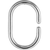 Кольца д/штор в ванную (12шт) 4*6см хром 103950 /480шт/Рыжий Кот Кольца д/штор в ванную (12шт) 4*6см хром 103950 /480шт/Рыжий Кот