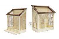 Клетка д/птиц Дарэлл Ретро-кантри 40*29*61см деревянная золото разборная крепеж для стен/8765/Дарэлл