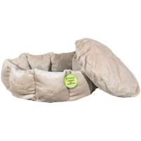 Лежанка круглая с подушкой бежевая 52*20см/DONBARON