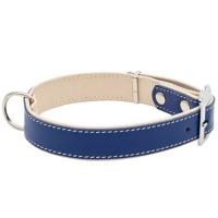 Ошейник кожа 25мм BEST двойной с подворотом 36-46см синий/10225450-06/Каскад Ошейник кожа 25мм BEST двойной с подворотом 36-46см синий/10225450-06/Каскад