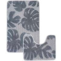 Комплект ковриков д/ванной и WC Монстера 50*80/40*50см серый МС2-019 /25шт/ My Crystal Комплект ковриков д/ванной и WC Монстера 50*80/40*50см серый МС2-019 /25шт/ My Crystal