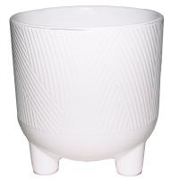 Кашпо Елочка 6,8л белый с вставкой А278 /20шт/Арз