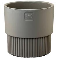 Кашпо Бостон VipSet 4,5л шоколадный с дренаж вставкой /6шт/ЭД