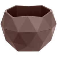 Кашпо Топаз 0,17л мокачино с вставкой КШ-1378 /20шт/ПП 