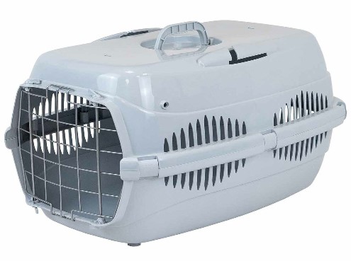 Переноска Спутник №3 ZooM с металлической дверцей бирюз/бел до 15кг 58*41*33см/4292/Дарэлл у