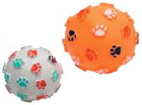Игрушка для собак Мяч Лапки с рисунком 7,5см/С5770