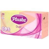 Салфетки бумажные 1 слой "Plushe Duet " 24*24см микротиснение МИКС /250 листов/20шт/16594 Салфетки бумажные 1 слой "Plushe Duet " 24*24см микротиснение МИКС /250 листов/20шт/16594