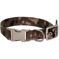 Ошейник капрон 25мм"Камуфляж"быстросъемный с метал. фастом 42-52см зеленый/20125002-05/Каскад Ошейник капрон 25мм"Камуфляж"быстросъемный с метал. фастом 42-52см зеленый/20125002-05/Каскад