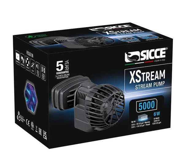 Помпа течения XStream 5000 л/ч 94х50х40мм 61322/SICCE/Триол
