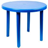 Стол круглый d 90см синий 05035 /Милих
