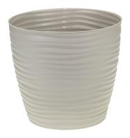 Кашпо ДЮНА D220мм 5,5л кремовый М3070 /12шт/М-пласт