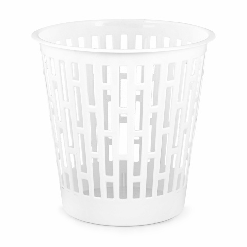 Корзина д/бумаг Матрица 9л белый М8214 /8шт/ Альтерн