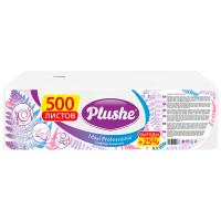 Салфетки бумажные 1 слой "Plushe Maxi Professional" сплошное белый 500 листов/4шт/83007-7 Салфетки бумажные 1 слой "Plushe Maxi Professional" сплошное белый 500 листов/4шт/83007-7