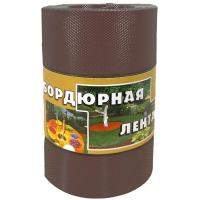 Бордюрная лента 20см*9м коричневая