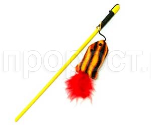 Дразнилка Рыбка полосатая на удочке 40см HY191 Дразнилка Рыбка полосатая на удочке 40см HY191