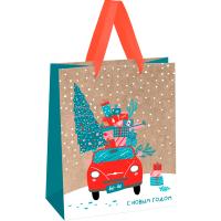 Пакет подарочный 18*23*10см "New year" крафт MESHU/MS_61633/Рельеф Пакет подарочный 18*23*10см "New year" крафт MESHU/MS_61633/Рельеф