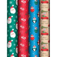 Упаковочная бумага 70*100см "Marry Christmas" 80г/м2 глянц. ассорти Упаковочная бумага 70*100см "Marry Christmas" 80г/м2 глянц. ассорти