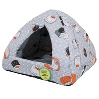 Лежанка Домик Вигвам хлопок поролон МИКС 42*34*18см/DONBARON