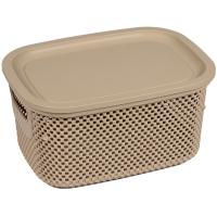 Корзина д/хранения Лофт 3,5л c крышкой прямоуг. кофе А270 /20шт/ Арз Корзина д/хранения Лофт 3,5л c крышкой прямоуг. кофе А270 /20шт/ Арз