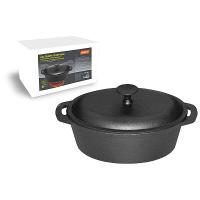 Кастрюля 3,9л "УТЯТНИЦА" D28см чугунная овальная /4шт/980003