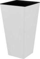 Кашпо Лондон Cube 300*564мм 34л белоснежный жасмин с вставкой IG7804 /4шт/ПР 