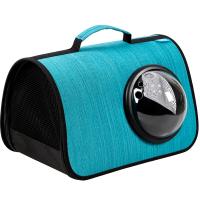 Сумка переноска MYJET иллюминатор/сетка L 46*27*28см СП-46 голубой лайн