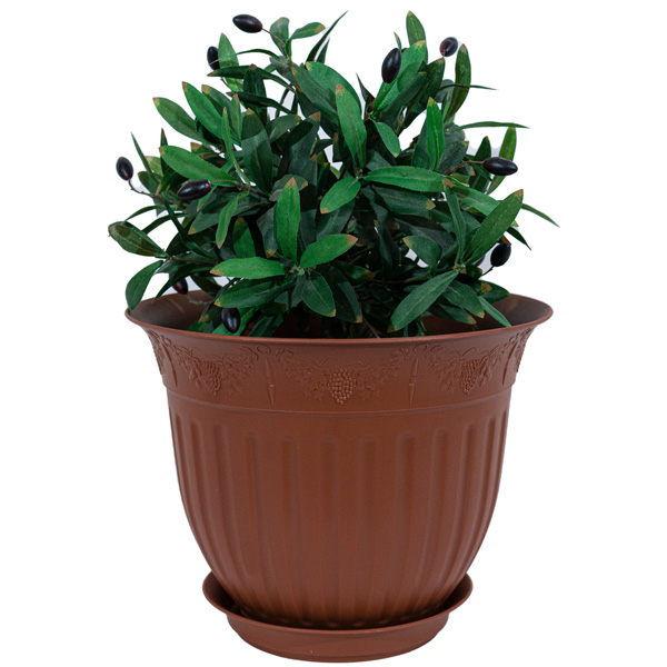 Кашпо Виноград D29 терракот с под. 6л 5PL0165 /10шт/ТП