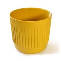 Кашпо Бета 1,4л медовый с вставкой 13*12,5см Б13-34 /15шт/ЛГ