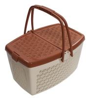 Корзина д/пикника Конти 23л с крышкой С731 /6шт/Мартика