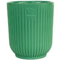 Кашпо Эйва VipSet 1,6л зеленый с дренаж вставкой фитильн.полив /10шт/ЭД