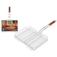 Решетка д/барбекю 40*27*5см глубокая регулир.глубина RD-103-D/12шт/999612/ECOS