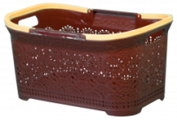 Корзина для белья 45л Ажурная коричневый 16033 Корзина для белья 45л Ажурная коричневый 16033