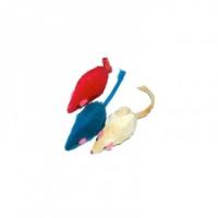 Игрушка к Набор Мышь меховая цветная 9см HWT03-2 блистер 6шт/Вестерн