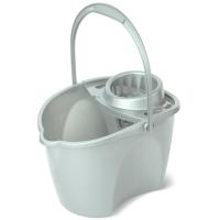Ведро 12л со сливом и отжимом Престо овал. серебристо-серый С646 /8шт/ Мартика Ведро 12л со сливом и отжимом Престо овал. серебристо-серый С646 /8шт/ Мартика