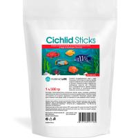 Рыбы пакет Marine Life Cichlid Sticks 1л палочки для цихлид и др.крупной рыбы/300г/30шт
