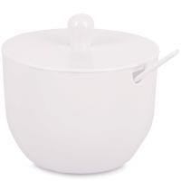 Сахарница Джелли 0,39л с крышкой/ложкой белый М8295 /12шт/ Альтерн 